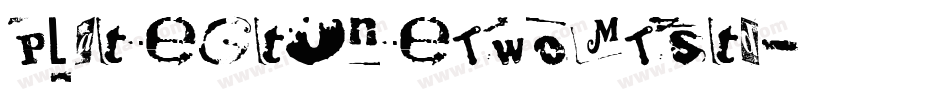 PlateGtOneTwoMTStd字体转换