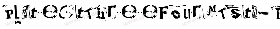 PlateGtThreeFourMTStd-Bd字体转换