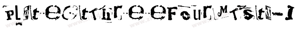 PlateGtThreeFourMTStd-It字体转换