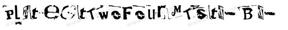 PlateGtTwoFourMTStd-Bd字体转换