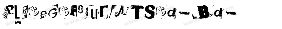 PlateGtFourMTStd-Bd字体转换