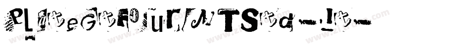 PlateGtFourMTStd-It字体转换