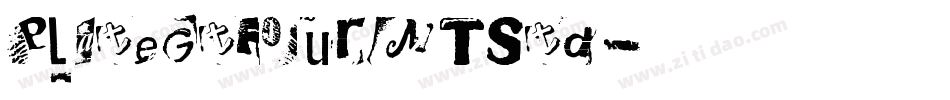 PlateGtFourMTStd字体转换