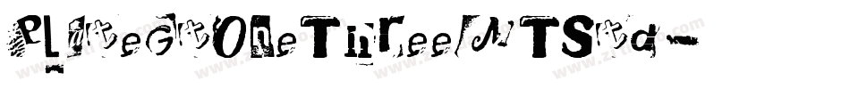 PlateGtOneThreeMTStd字体转换