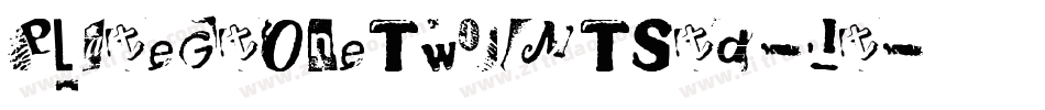PlateGtOneTwoMTStd-It字体转换