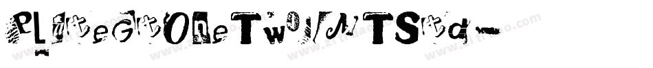 PlateGtOneTwoMTStd字体转换