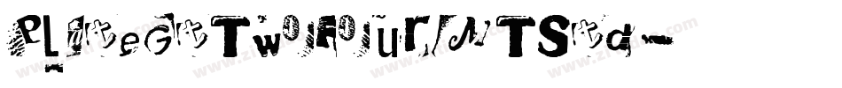 PlateGtTwoFourMTStd字体转换