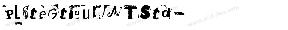 PlateGtFourMTStd字体转换