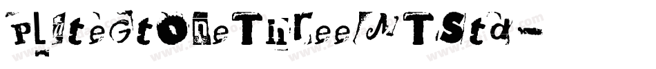 PlateGtOneThreeMTStd字体转换