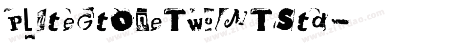 PlateGtOneTwoMTStd字体转换