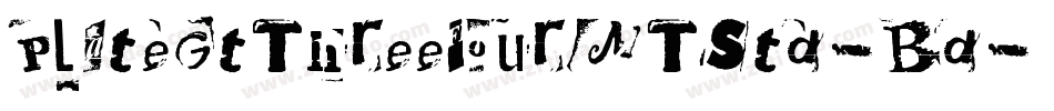 PlateGtThreeFourMTStd-Bd字体转换