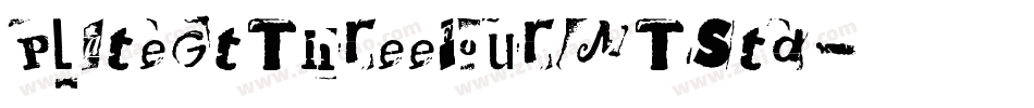 PlateGtThreeFourMTStd字体转换