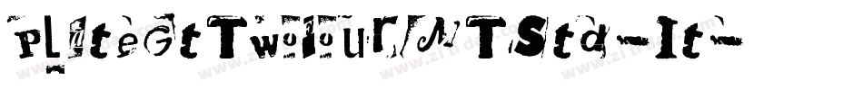PlateGtTwoFourMTStd-It字体转换