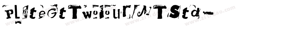 PlateGtTwoFourMTStd字体转换