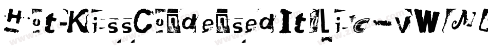 HotKissCondensedItalic-vWM9字体转换