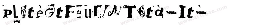 PlateGtFourMTStd-It字体转换