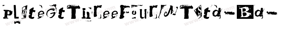 PlateGtThreeFourMTStd-Bd字体转换