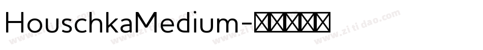 HouschkaMedium字体转换