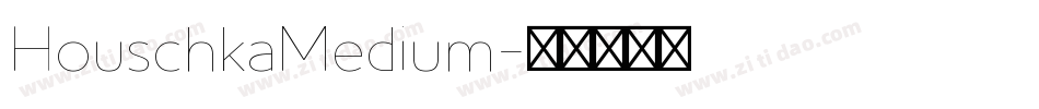 HouschkaMedium字体转换