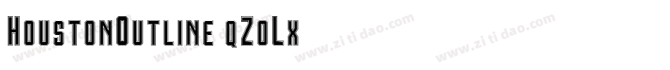HoustonOutline-qZoLx字体转换