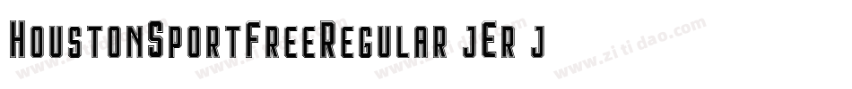 HoustonSportFreeRegular-jEr2j字体转换