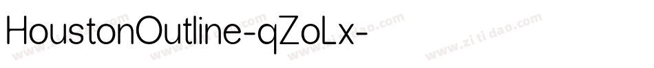 HoustonOutline-qZoLx字体转换