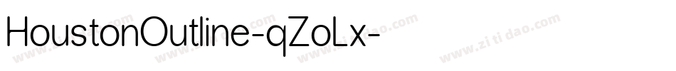 HoustonOutline-qZoLx字体转换