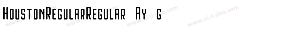 HoustonRegularRegular-Ay2g字体转换