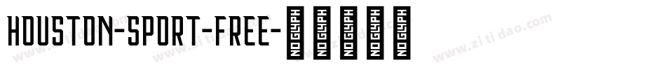 Houston-Sport-Free字体转换