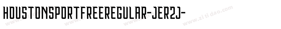 HoustonSportFreeRegular-jEr2j字体转换
