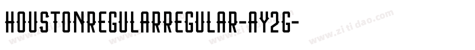 HoustonRegularRegular-Ay2g字体转换