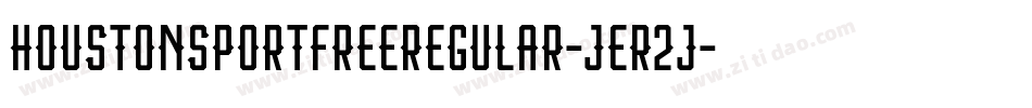 HoustonSportFreeRegular-jEr2j字体转换