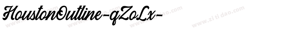 HoustonOutline-qZoLx字体转换