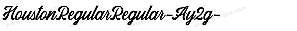 HoustonRegularRegular-Ay2g字体转换