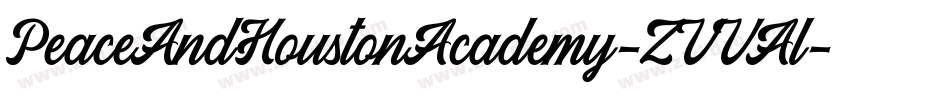 PeaceAndHoustonAcademy-ZVVAl字体转换
