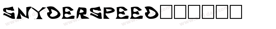 SnyderSpeed字体转换