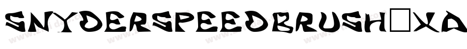 SnyderSpeedBrush-XADZ字体转换