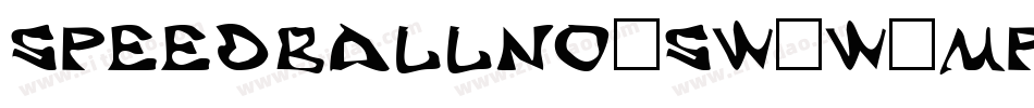 Speedballno2sw-w2mP字体转换
