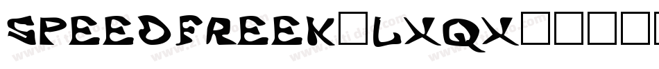 Speedfreek-lxqX字体转换