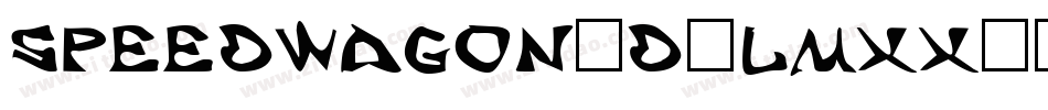 Speedwagon3D-lmxX字体转换