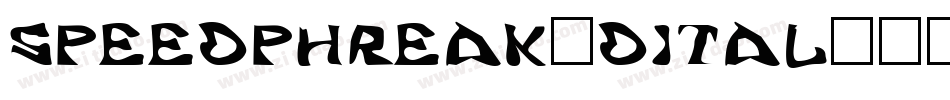 speedphreak3dital字体转换