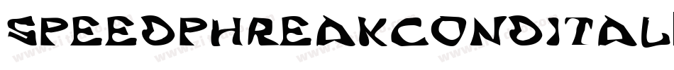 speedphreakcondital字体转换