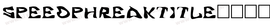speedphreaktitle字体转换