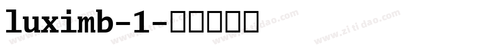 luximb-1字体转换