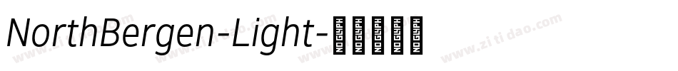 NorthBergen-Light字体转换