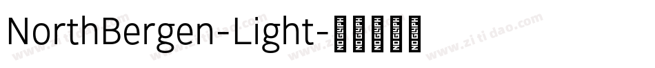 NorthBergen-Light字体转换