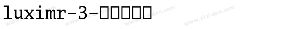 luximr-3字体转换