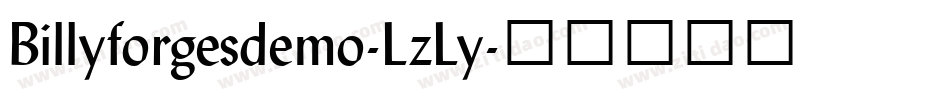 Billyforgesdemo-LzLy字体转换