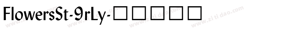 FlowersSt-9rLy字体转换