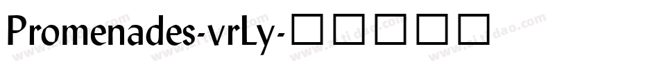 Promenades-vrLy字体转换
